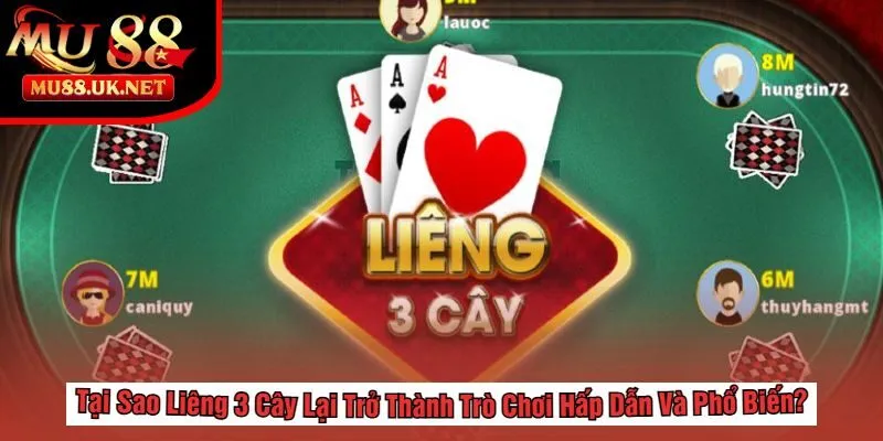 Liêng 3 Cây – Chơi Nhanh, Thắng Lớn Tại MU88