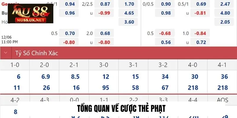 Tổng quan về cược thẻ phạt